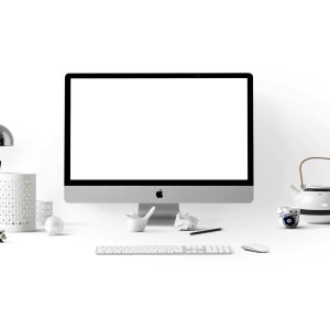 Silver Imac Near White Ceramic Kettle